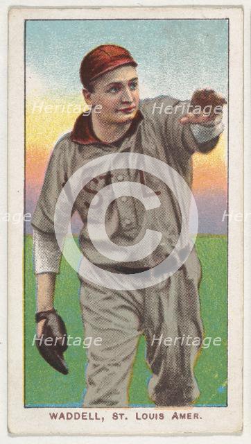 Waddell, St. Louis, American League, from the White Border series (T206) for the Americ..., 1909-11. Creator: American Tobacco Company.