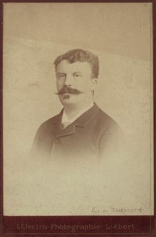 Portrait of Guy de Maupassant. Creator: Liébert, Alphonse (1827-1913).