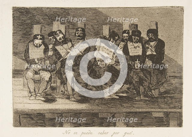 Plate 35 from 'The Disasters of War' (Los Desastres de La Guerra): 'One C..., 1810 (published 1863). Creator: Francisco Goya.