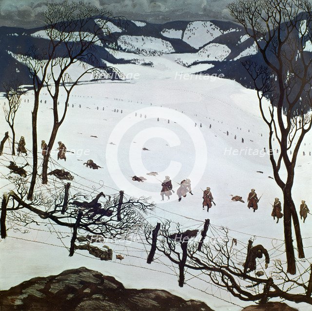 'Defensive position of the Vienna Infantry Regiment', 1915. Artist: Unknown