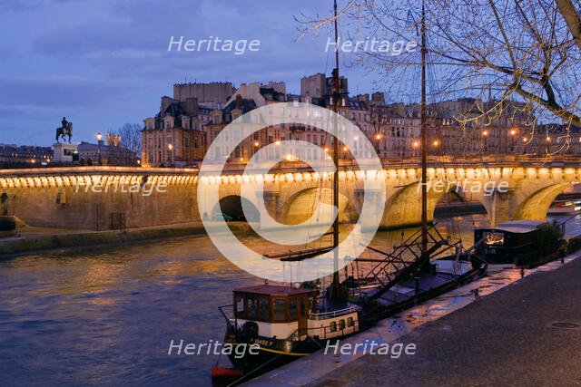 Along the Seine, Paris. Creator: Tom Artin.