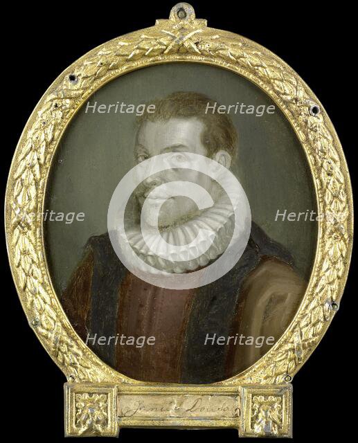 Portrait of Johan van der Does the Younger, Librarian in Leiden, 1700-1732. Creator: Arnoud van Halen.