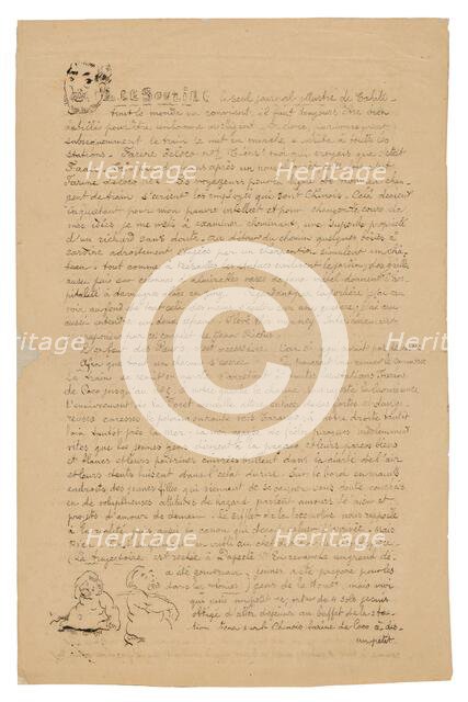 Le sourire: Journal sérieux, Aug. 21, 1899, 1899. Creator: Paul Gauguin.