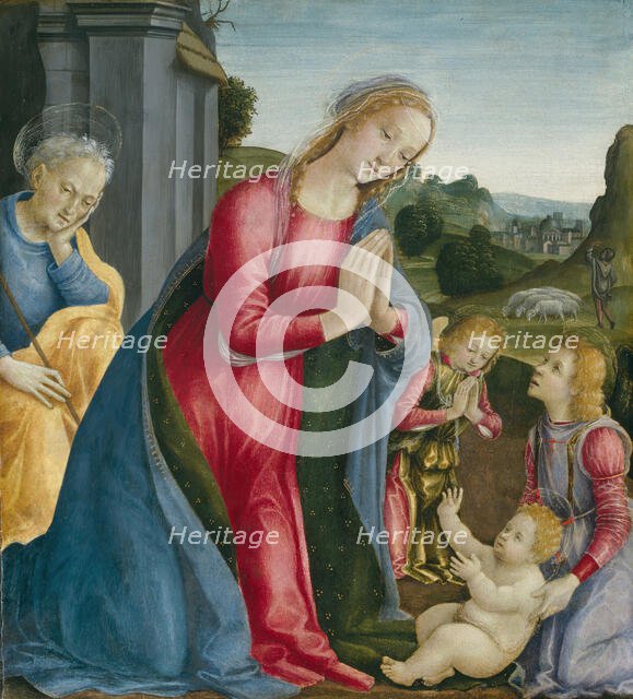 The Adoration of the Christ Child, c. 1490. Creator: Vincenzo Frediani.