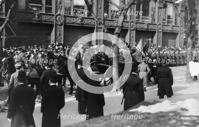 Cruz, Senor Don Anibal, Ambassador From Chile - His Funeral At St. Patrick's Church, 1910. Creator: Harris & Ewing.