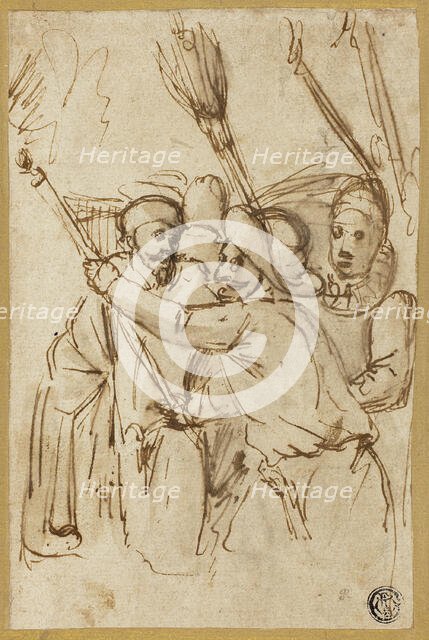 Carnival Figures, n.d. Creator: Antonio Carracci.