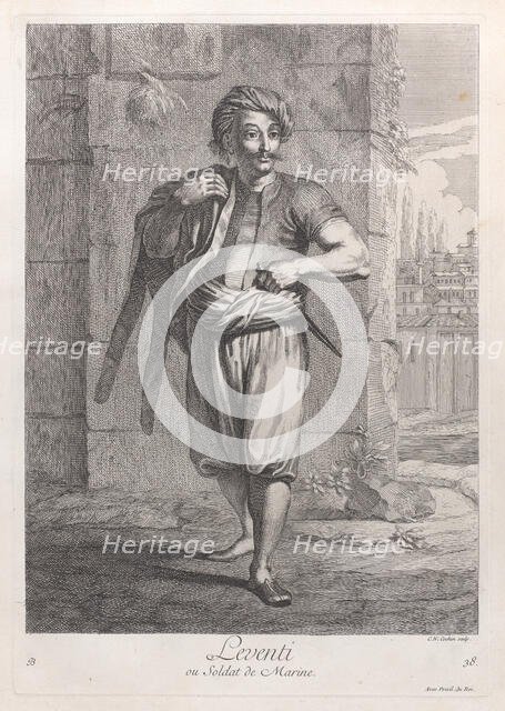 Leventi, ou Soldat de Marine, 1714-15. Creator: Unknown.