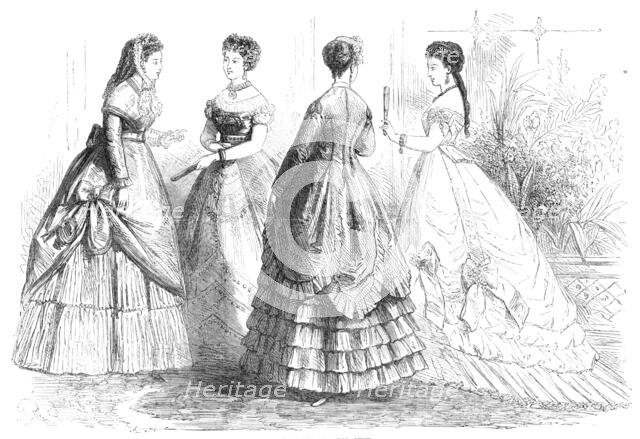 Paris fashions for June, 1868. Creator: Unknown.