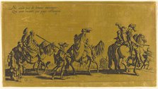 The Bohemians Marching: The Vanguard, probably 18th century. Creator: Jacques Callot.