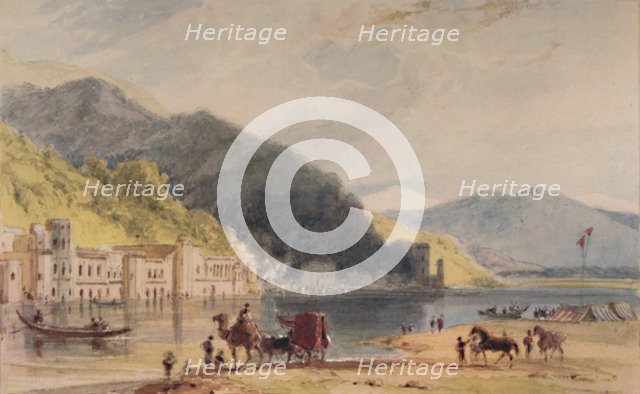 'The Hurduwar - where the Ganges enters the Plains of Hindoostan', c1786-1791, (1935). Artist: William Daniell.