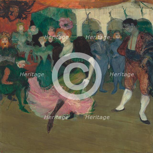 Marcelle Lender Dancing the Bolero in "Chilpéric", 1895-1896. Creator: Henri de Toulouse-Lautrec.