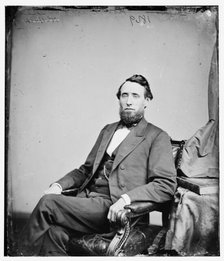 Shelby Moore Cullom, between 1860 and 1875. Creator: Unknown.