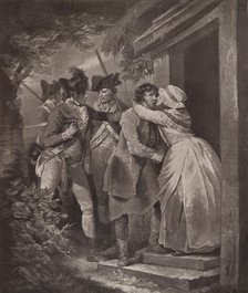 'Deserter Taking Leave of his Wife', 1791 (1909). Artist: George Keating.