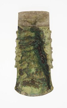 Notched Axe, Shang dynasty (c. 1600-1046 BC),  2nd millennium B.C. Creator: Unknown.