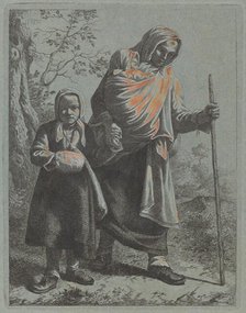 Peasant Woman with Baby and Little Girl, 1760/1764. Creator: Francesco Londonio.