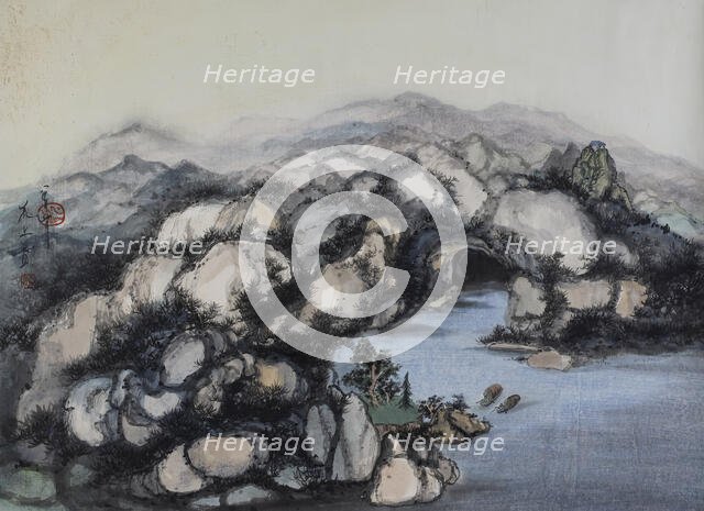 Grotto with Two Boats, 1987. Creator: Minol Araki.