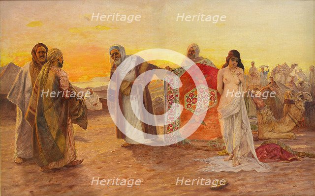The Slave Market. Artist: Pilny, Otto (1866-1936)