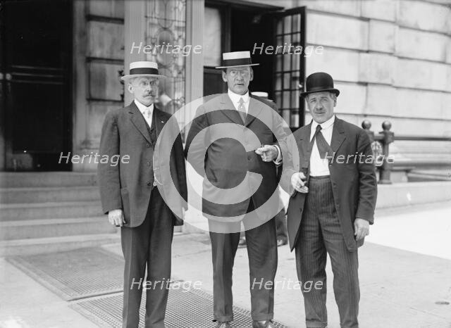Dept. Of Labor - A.L. Faulkner of Immigration; Charles W. Mills; Patrick Gilday, Commr..., 1914. Creator: Harris & Ewing.