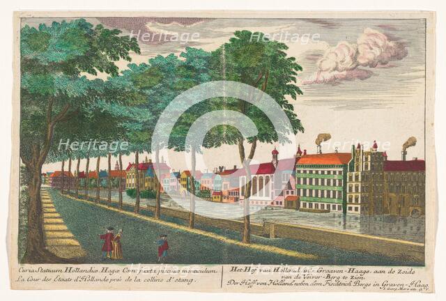 View of the Hofvijver in The Hague, 1704-1762. Creator: Unknown.