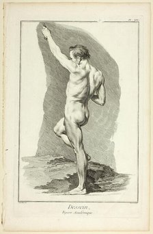 Design: Academic Figure, from Encyclopédie, 1762/77. Creator: Benoit-Louis Prevost.