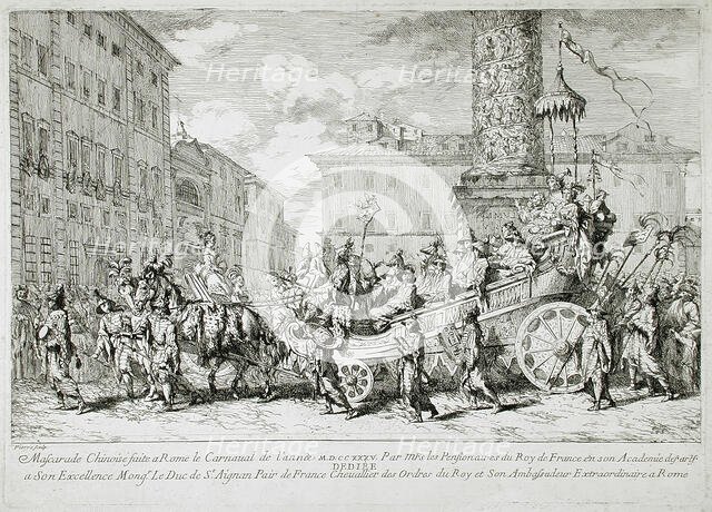 The Chinese Masquerade, 1735. Creator: Jean-Baptiste-Marie Pierre.