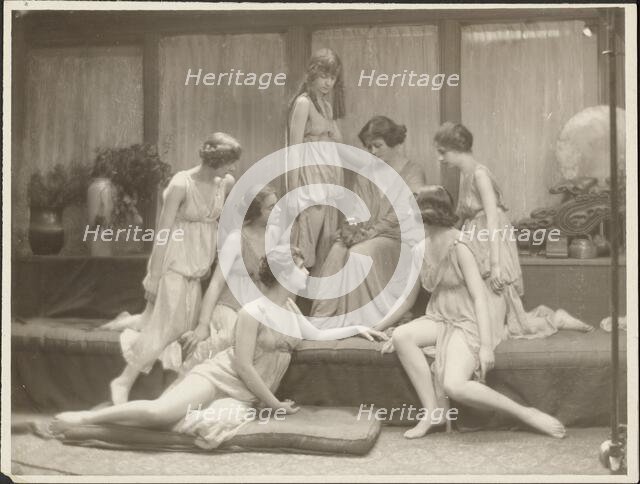 Isadora Duncan and Group, about 1917. Creator: Arnold Genthe.