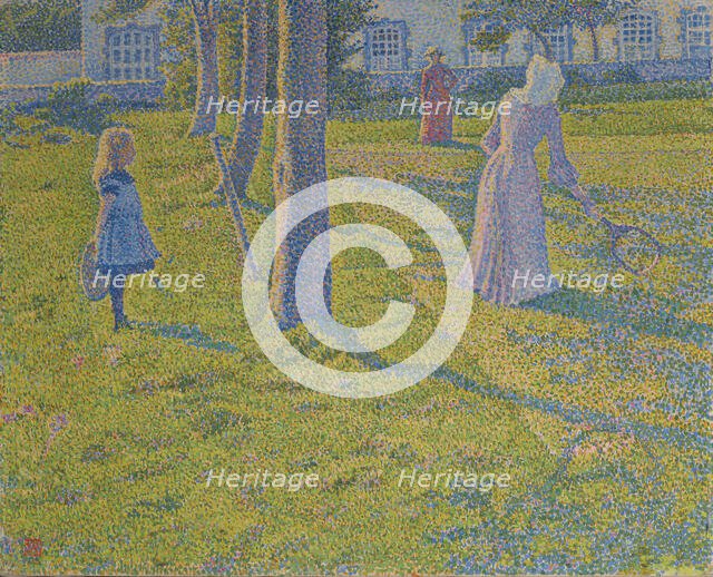 The Tennis Game, 1889. Creator: Rysselberghe, Théo van (1862-1926).