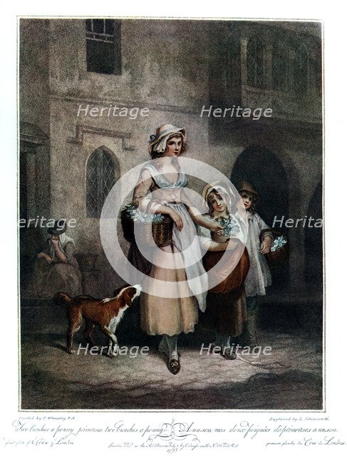 'Two Bunches a Penny Primroses, Two Bunches a Penny', 1793, (1910). Artist: Luigi Schiavonetti