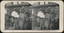 Chicago Telephone Company: Long distance telephone switchboard, c 1900. Creator: Anonymous.