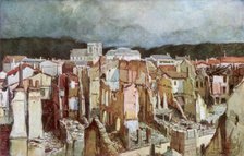 'The Ruins of Verdun', June 1916, (1926).Artist: Francois Flameng