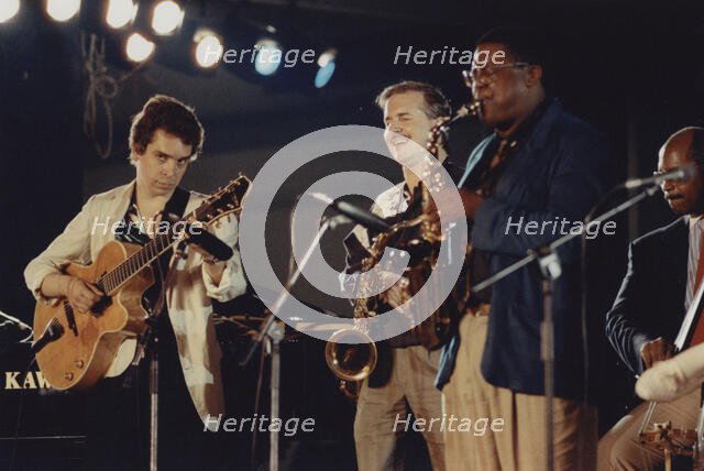 Jesse Davis, Eddie Jones, Howard Alden, Scott Hamilton..., North Sea Jazz Festival, 1992. Creator: Brian Foskett.