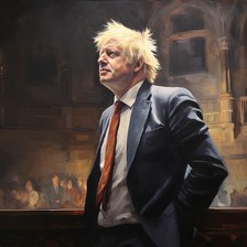 AI IMAGE - Portrait of Boris Johnson, 2023. Creator: Heritage Images.