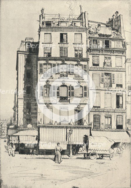 'Quai de L'Hotel de Ville', 1915. Artist: Raymond Ray-Jones.