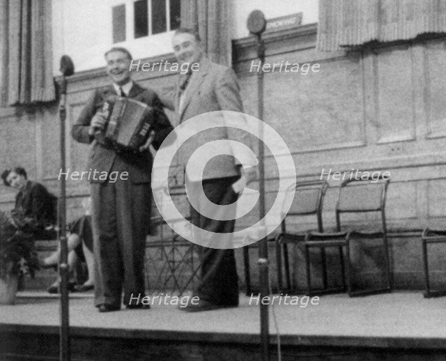 Bob Cann and Bob Copper, Cecil Sharp House, London, 1957. Artist: Unknown