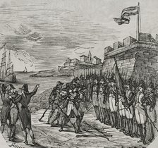 Surrender of San Sebastián, War of Roussillon, (1793-1795), 1794, (1851). Creator: Unknown.