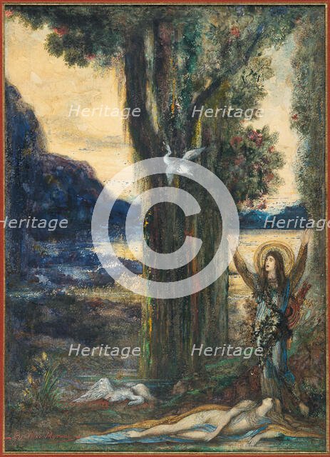 La Douleur d'Orphée (The Pain of Orpheus), c1887. Creator: Moreau, Gustave (1826-1898).