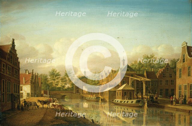 The Haarlem Gate in Leyden as Seen From the City, 1781. Creator: Paulus Constantijn la Fargue.