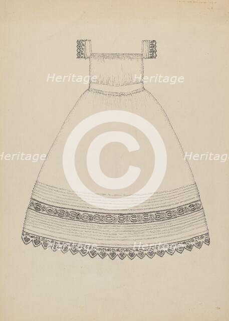 Infant's Dress, c. 1936. Creator: Evelyn Bailey.