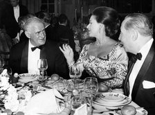 Princess Margaret with Michael Stewart and Mr B Tesselin at the Savoy Hotel, London, 1969. Artist: Unknown