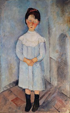 Fillette en bleu, 1918. Creator: Modigliani, Amedeo (1884-1920).