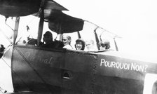 Captain Percival and his plane with joy flight passengers, 1922. Creator: Jack Bain.