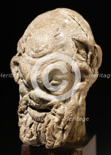 Head of a Bearded Satyr, 1st-2nd century CE. Creator: Unknown.