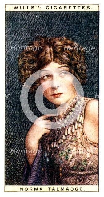 Norma Talmadge (1893-1957), American actress, 1928.Artist: WD & HO Wills