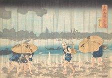 Onmayagashi in Edo, 1830-44. Creator: Utagawa Kuniyoshi.