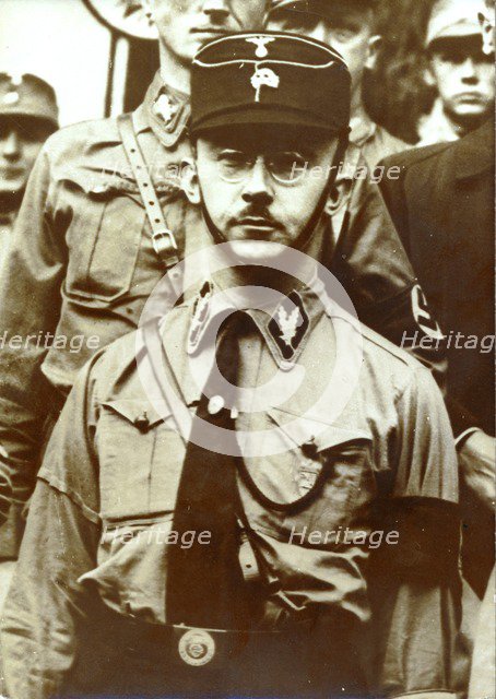 Heinrich Himmler, Reichsführer of the SS, c1930s-c1940s. Artist: Unknown