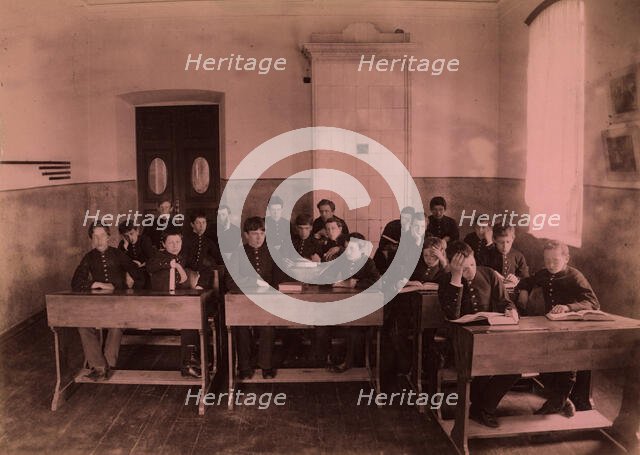 Classroom During a Lesson, 1889. Creator: N Terekhov.