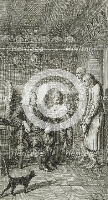 Title Vignette for Stilling's 'Adolescent Years', 1778. Creator: Daniel Nikolaus Chodowiecki.