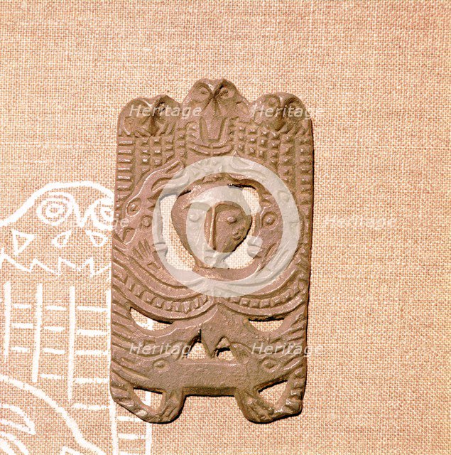 Bronze Plaque related to Shamanism and Magic, Kama River Area, USSR, 3rd century BC-8th century. Artist: Unknown.