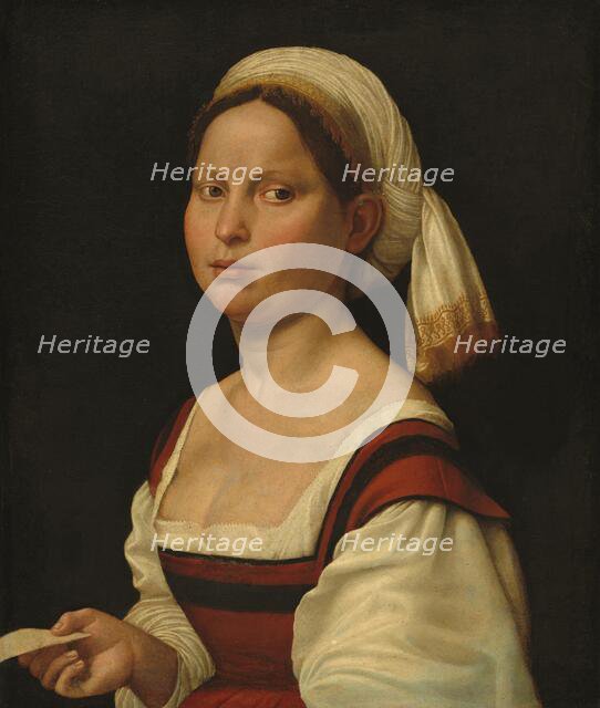 Portrait of a Young Woman, c. 1525. Creator: Giuliano Bugiardini.