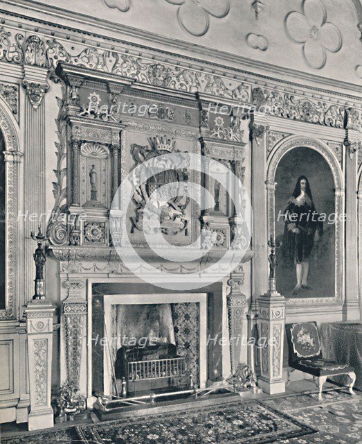 'Chimney-Piece at Audley End', 1927. Artist: Unknown.